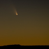 Comet PanSTARRS, night sky photography, astrophoto, New Mexico, El Mapais lava beds
