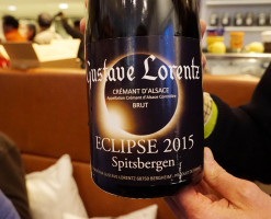 Special champagne at the eclipse night dinner