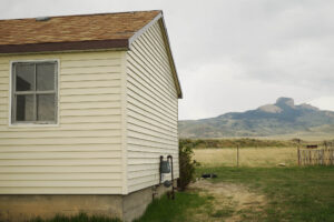 The ditch rider’s home, a former barrack, with a view. 